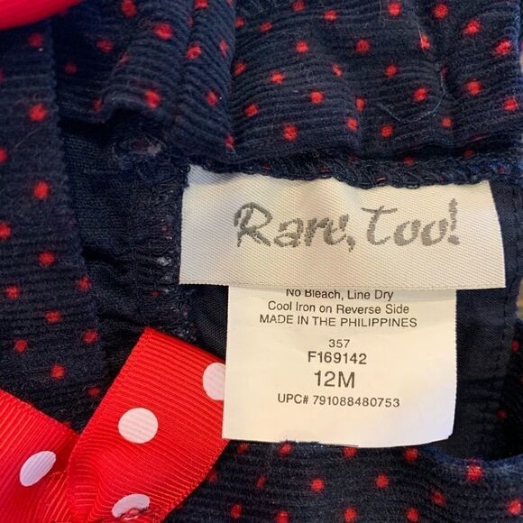 Ladybug Corduroy Jumper 12M by Rare Too! - Picture 8 of 9